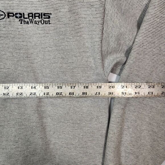 Vtg 90s Polaris Sweater Men L Snowmobile Embroidered Racing Dirt‎ Bike Bikercore - Picture 8 of 11
